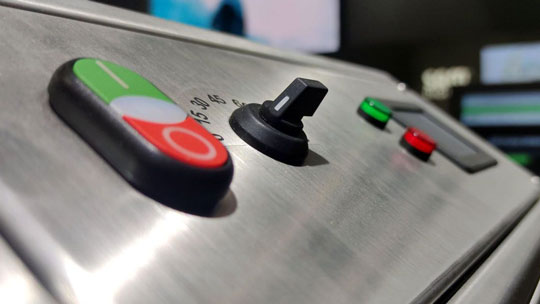 Detailview Panel of electric Steamgenerator SAMSON